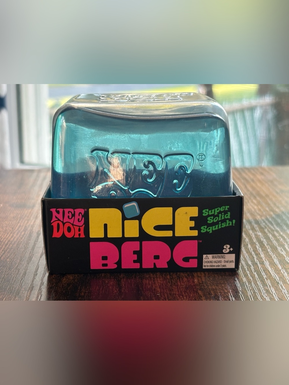Official Trending Needoh Super Solid Squish Nice Berg in Blue NIB